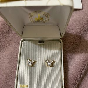 Disney parks gold Mickey earrings